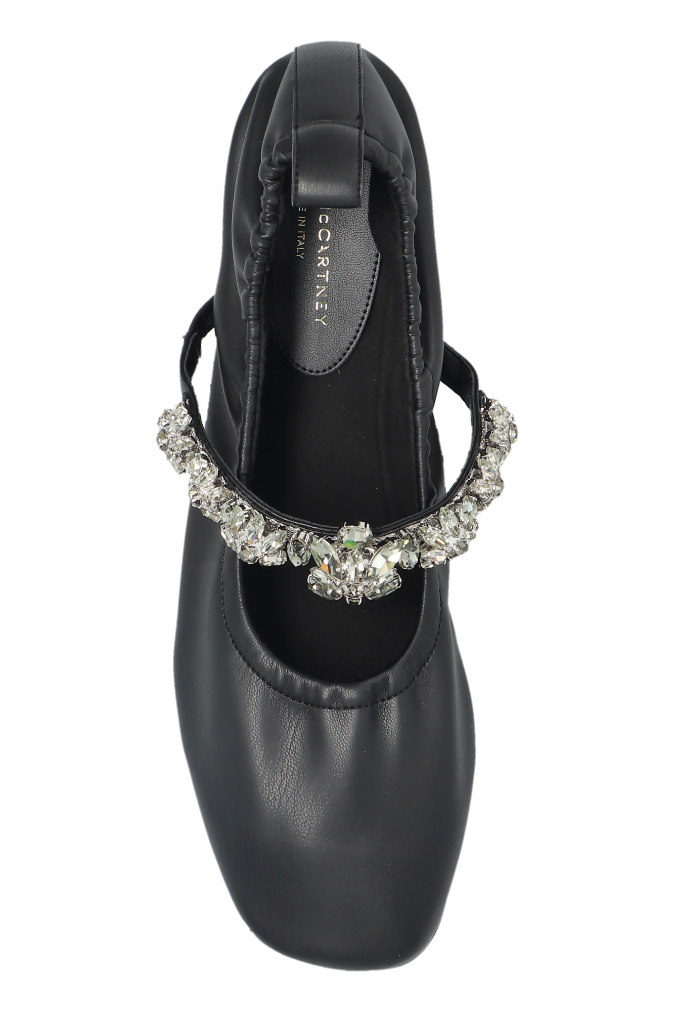 フラットシューズ STELLA MCCARTNEY Woman Ballet flats Black 810473W1IL0 1000 Women Pitch black Ryder Popper-Studded Ballet Flats | Stella
